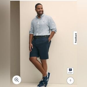 Brooks Brothers "346" Navy Blue, Lightweight Advantage Chino Shorts, Size 32